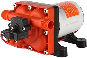 Seaflo Bomba de diafragma Serie 42 con bypass-12V/24V 3.0GPM 55PSI (24 Voltios)