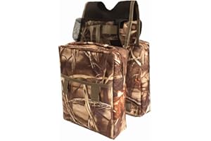 COCO PARK Snowmobile ATV Tank Saddlebags - Coco Durable Universal ATV Tank Bag Mossy Oak Waterproof Front Accessories Storage Pack Luggage with Water/Drink Pocket