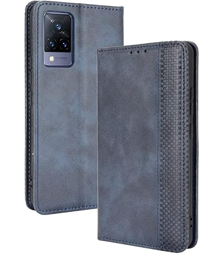 MOJIA Cover Portafoglio Per Huawei Honor X7a: Custodia In PU Con Supporto E Slot Per Schede - Blu