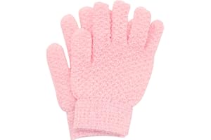 ‎AMISSZ 2 Stück Peeling Handschuhe, Peeling-Handschuh, Peelinghandschuh Badehandschuhe Dusche Scrubbing Handschuh Haut für Körper Peeling Spa Massagehandschuhe Abgestorbene Haut Luffa(Rosa)