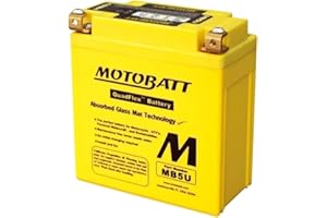 Motobatt Battery MB5U 12v 7AH CCA:90A YB5LB, 12N53B L:120mm x H:130mm x W:60mm