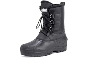 Polar Hommes Boue Lacer Courte Nylon l'hiver Neige Lacer Imperméable Canard Bottes