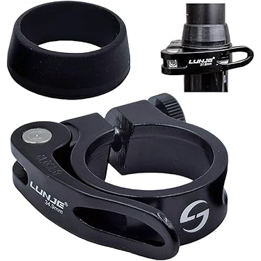 Nieuwe Fiets Zadelpen Klem Quick Release Bout Aluminiumlegering Fietsaccessoires Zwart Hoge Kwaliteit Lichtgewicht M5 Schroefdraad
