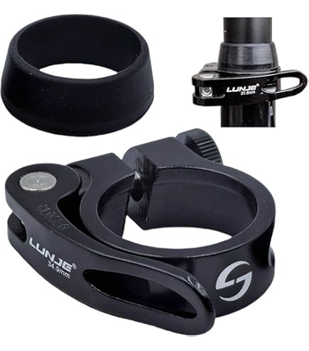 thumbnail image 2 of TiTo Titanium Alloy Bike Seat Post Clamp - 34.9mm Quick Release For Mountain & Road Bicycles 2 of 10