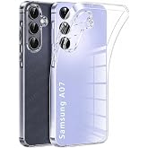 URUCHI Crystal Şeffaf Kılıf Samsung A07 i&ccedil;in, [Sararma &Ouml;nleyici] [Kamera Koruma] [Askeri Sınıf D&uuml;şme Testi] Şeffaf Şok Ge&ccedil;irm