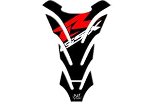 FOOQS Paraserbatoio Motocicleta Gas Pantalla Depósito de Combustible de Goma Tankpad adhesivo para Suzuki GSXR 600 750 1000 (Rojo)