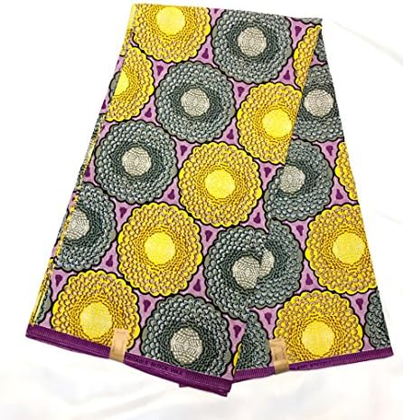 100% Cotton African Print, 6 Yards