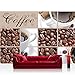 Produktbild Vlies Fototapete 300x210 cm PREMIUM PLUS Wand Foto Tapete Wand Bild Vliestapete - Kaffee Tapete Coffee Bohnen Tasse Braun beige - no. 297