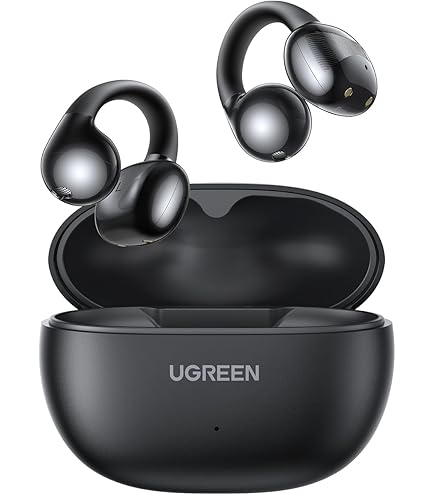 ATFKZADV Open Ear Écouteurs Bluetooth 5.4 - Basse Profonde, Appels Clairs, Ultra Confortables Sans Pénétrer L'Oreille Pour Sport Et Travail