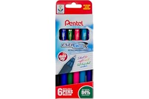 ENERGEL X AMZ/YBL107/6M 0.7 mm Tip Pentel Pen - Assorted Colours (Pack of 6)