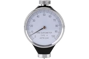 TICFOX Durometer, Shore Typ A Gummireifen Durometer Härteprüfgerät Meter Professionelles Härteprüfgerät für Gummi und Kunststoff 0-100HA für Reifen, Silikon und Kunststoffe(A Type)