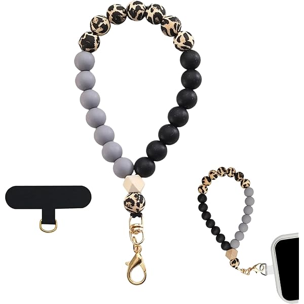 Handy Anhänger Kette 2er Set - Kristall & Nylon Handschlaufe