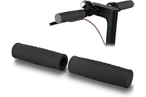 HYGJ TMOM - Par de Asas de Manillar para Xiaomi M365 Pro Patinete eléctrico, 12 cm, Goma Antideslizante, protección de Palanca, Color Negro