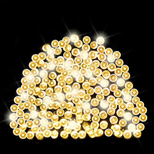 Solar Lichterketten aus 200 Solarbetriebenen Warmlicht LED Lichtern, lichterkette, solar lichterkette, solar lichterkette außen, Solarleuchten, Solarleuchte von SPV Lights: Der Solarlicht- & Beleuchtungsspezialist (2 Jahre kostenlose Gewährleistung inklusive)