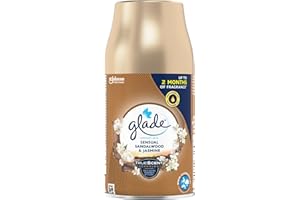 Glade Automatic Air Freshener Refill, Room Spray & Odour Eliminator, Sandalwood & Jasmine Air Freshener 269ml