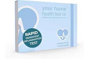 HEALTHY STUFF ONLINE CRP Home Test Kit – Accurate C-Reactive Protein Blood Test for Inflammation & Infection | Chronic Inflammation Self-Check | Fast, Easy & 98% Reliable | Includes 1 Whole Blood Test (SAA Alternative)
