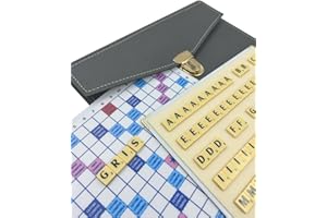 LA BOUTIQUE DU SCRABBLEUR Jeu de Scrabble de Voyage magnétique Pochette Maroquinerie Officiel de la fédération française de Scrabble Duplicate Made in France idéal pour Les scrabbleurs de la Famille