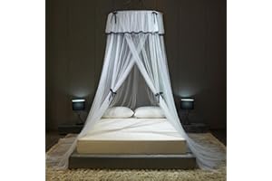 Uteruik - Zanzariera a baldacchino per letto a baldacchino, rete da appendere per proteggere gli insetti da interni ed esterni (#E)