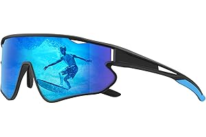 HENGOSEN Sports-Sunglasses Polarised-Sunglasses-Mens Cycling-Running Sun-glasses : Driving Motorbike Fishing UV400 Protection