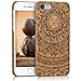 kwmobile Hülle für Apple iPhone 7 / 8 - Backcover Case Handy Schutzhülle Kork - Hardcase Cover Indische Sonne Design Dunkelbraun Hellbraun by 