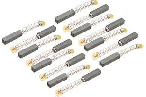 UXCELL sourcing map Balais de charbon moteur 20mm x 5mm x 5mm pour Électrique Moteur Électroportatif Outil Perceuse à Main Ventilateur Mélangeur Rechange Réparation Pièce 15Pcs