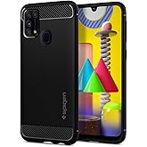 Spigen Rugged Armor | Samsung Galaxy M31/M31 Prime/F41/M21s Case [Air Cushion Protection] [Flexible] Galaxy M31/M31 Prime/F41/M21s Back Cover | TPU -
