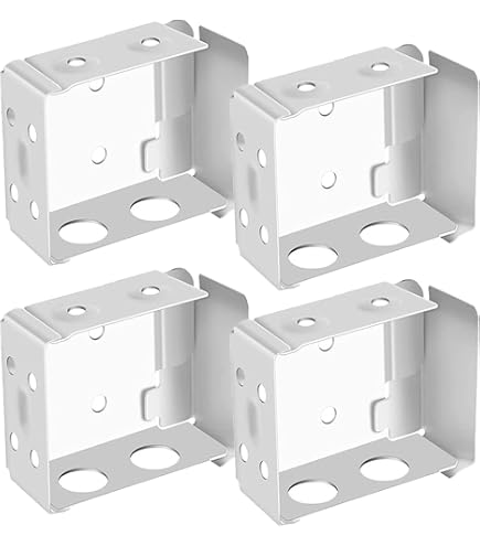 8 Supports De Store Sans Perçage Klemmfix – Pour Stores Enrouleurs – Profondeur Cadre 1,5-2,2 Cm – Adhésif Fort – PVC Et Bois