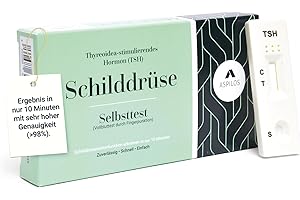 ‎ASPILOS ASPILOS Schilddrüse Schnelltest - Schilddrüsenunterfunktion Selbsttest für zu Hause - Ergebnis in 10 Minuten