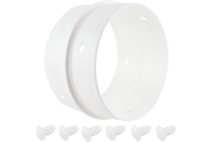 ‎SPARES2GO Spares2go, universeller dual Entlüftungs-Schlauchanschluss / Adapterring für Wäschetrockner