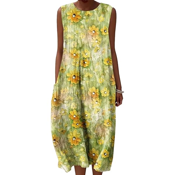 Lands' End Women's Sleeveless Linen Swing Dress, Lavender Cloud Linen, XS :  Amazon.co.uk: Fashion