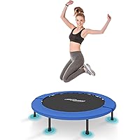 Physionics® Trampolino Elastico - Diametro a Scelta (Ø 81, 91, 96, 102, 114, 122 cm), Piedini Antiscivolo, da Interno e Ester