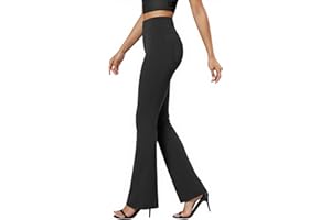 Friptspyg Hosen Damen mit Taschen Elegante Hosen Hoher Taille Business Hose Elastische Yogahose Casual Freizeithosen
