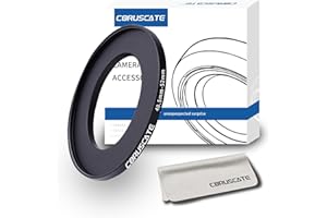 CORUSCATE 40.5mm à 52mm Bague d'adaptation d'objectif de,Compatible Tous Les objectifs de 40.5mm à Filtre UV ND CPL de 52mm et Ø52mm Accessoires pour caméras +1 Chiffon de Nettoyage pour Objectif