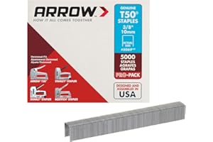 Arrow A506IP T50 Staples, Steel, 3/8 Inch (10 mm)