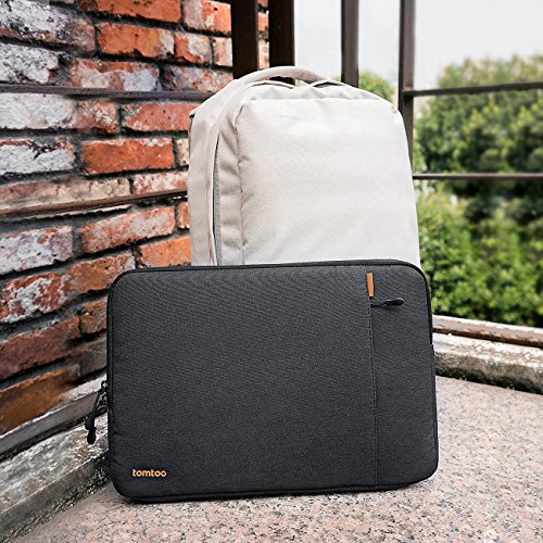 Tomtoc 360° Schutzhülle für das neue 13 Zoll MacBook Pro Late 2016/12,9 Zoll iPad Pro, Stoßfester Stoff Laptop Schutztasche, Spritzwasserfest, Schwarz - 7