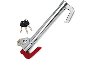 KRASER KR837 Lenkradkralle Pedalsperre Maximale Sicherheit Stufe 10, Robust Lenkradschloss Versenkbarer Haken, Lenkradsperre Wohnmobil, Universal Wegfahrsperre Diebstahlsicherung für Auto PKW