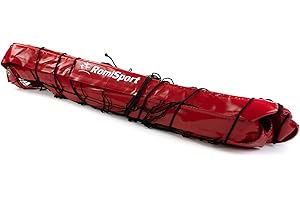 ‎ROMISPORT RomiSport professionelles Netz für Beachvolleyball Volleyball 8.5m, 9.5m professionelles Netz zum Strandvolleyball Rot Blau Gelb wetterfest draußen drinnen