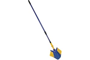 ohmtronixx Eckbesen mit Teleskopstiel, ausziehbar bis 152cm, 180 Grad schwenkbar, Wandbesen Staubbesen für Wände Ecken Spinnenweben