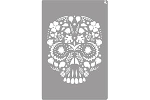 La Pajarita Stencil St-15 Skull 20 x 30 cm Il Papillon speciale per Chalk Paint e Pittura Tela