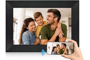 Hyjoy Cadres Photo Numériques WiFi, Cadre Photo Numérique de 8 Pouces avec Écran Tactile IPS HD, 8 Go de Stockage pour Partag