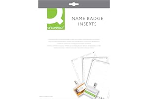 Q-Connect Name Badge Inserts 54x90mm 10 Per Sheet (Pack of 25)