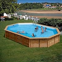 Piscina Madera Gre Sevilla TerraPools 872x472x146 cm.