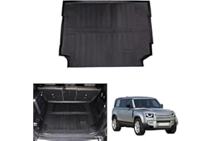 JONKOKO Tappetino per bagagliaio per bagagliaio LR Defender 110 2020-2022, lavabile, antiscivolo, inodore (plastica ABS)