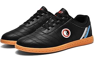 ForceRoute Chaussures de Taichi,Chaussures Art Martiaux,Chaussures de Taekwondo,Arts Martiaux Kung Fu Baskets Cuir,Enfants,pour Homme et Femme,Unisexe,Léger,Non Slip,Respirant,pour Marche Fitness