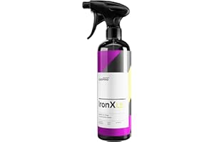 FIWIKO CarPro IronX LS 500 ml limpiador de óxido y limpiador de llantas Lemon SCENT – Elimina el óxido, el polvo de freno y las partículas metálicas, pH neutro y no daña la pintura, incluye guantes de