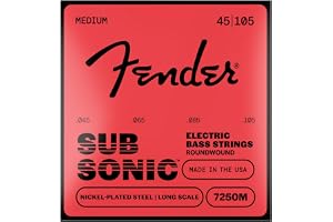 Fender String Set för Electric Bass -7250M (045/105) - Nickelpläterad