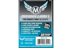 MAYDAY FUNDA TABLERO: PREMIUM EUROGAME (59 x 92 mm) (50) AZUL