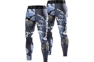 LAFROI YSK08 męskie szybkoschnące rajstopy kompresyjne, dopasowane legginsy w pasie