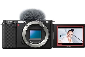 SONY Alpha ZV-E10 - APS-C Interchangeable Lens Mirrorless Vlog Camera - Black