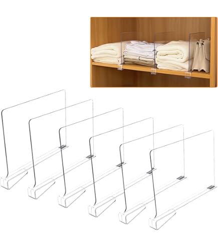 PATIKIL Vestiti Divisori, 12pz Abbigliamento Cremagliera Dimensioni Divisori Vuoto Etichette Ordinamento Rotondo Separatore per Armadio, Nero